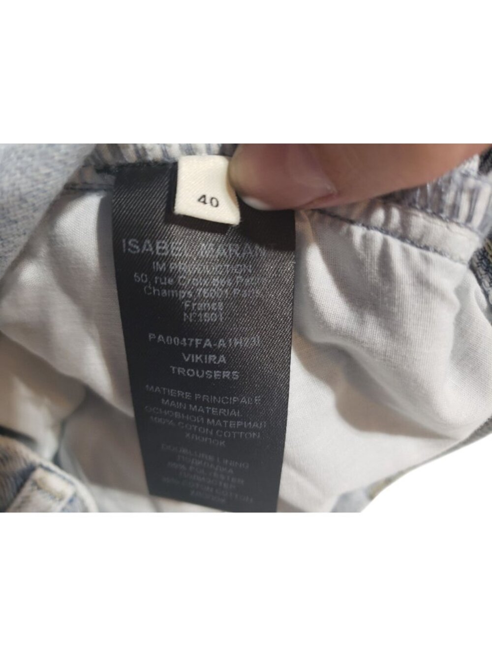 Isabel Marant Vikira Tapered Jeans Light Blue Wash - Picture 4 of 16